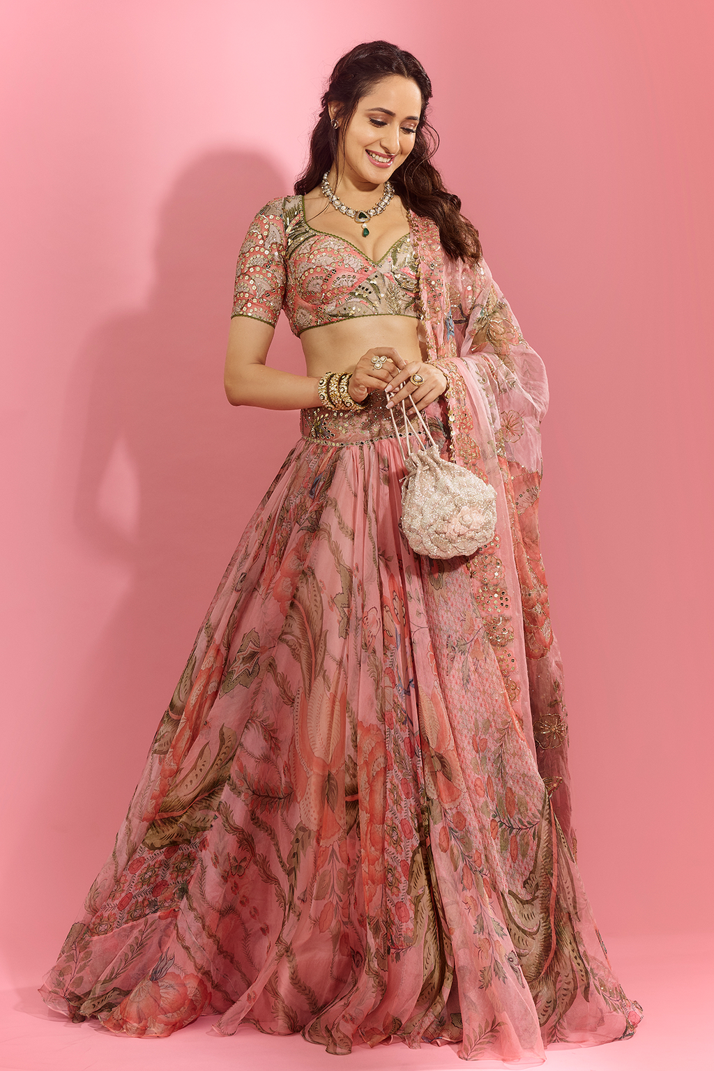 Pragya Jaiswal In Pragya Embroidered Lehenga Set