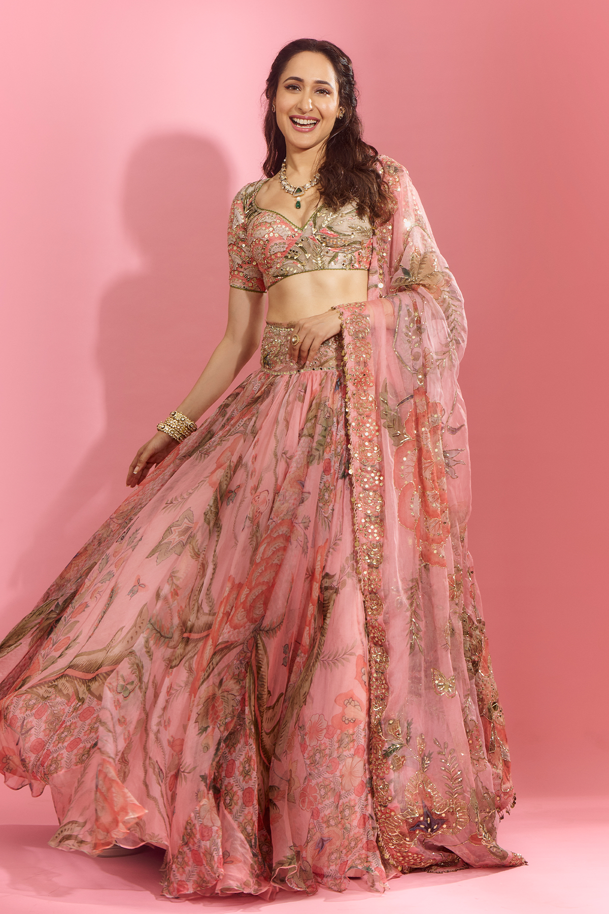 Pragya Jaiswal In Pragya Embroidered Lehenga Set