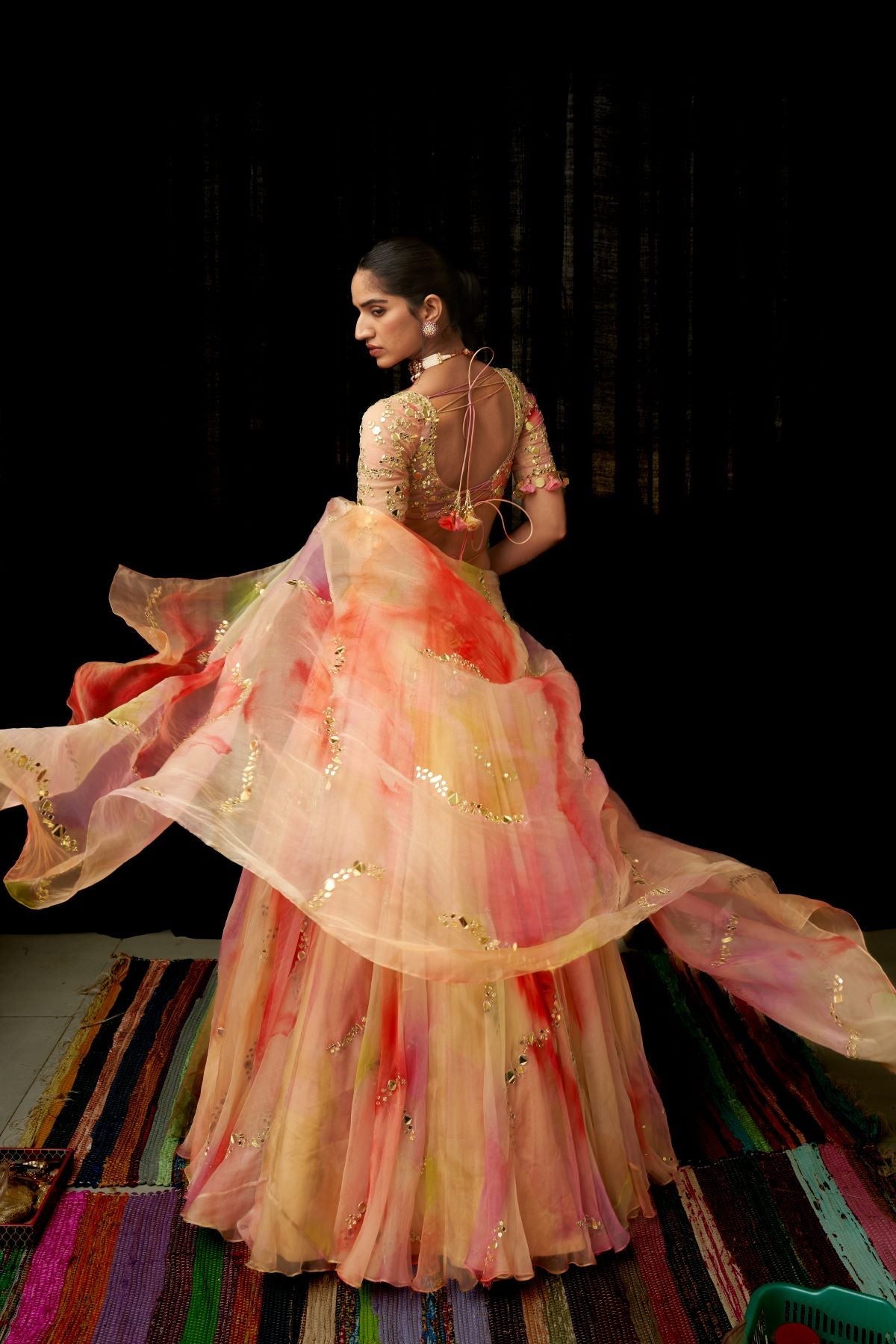 Habnoor Embroidered Lehenga Set