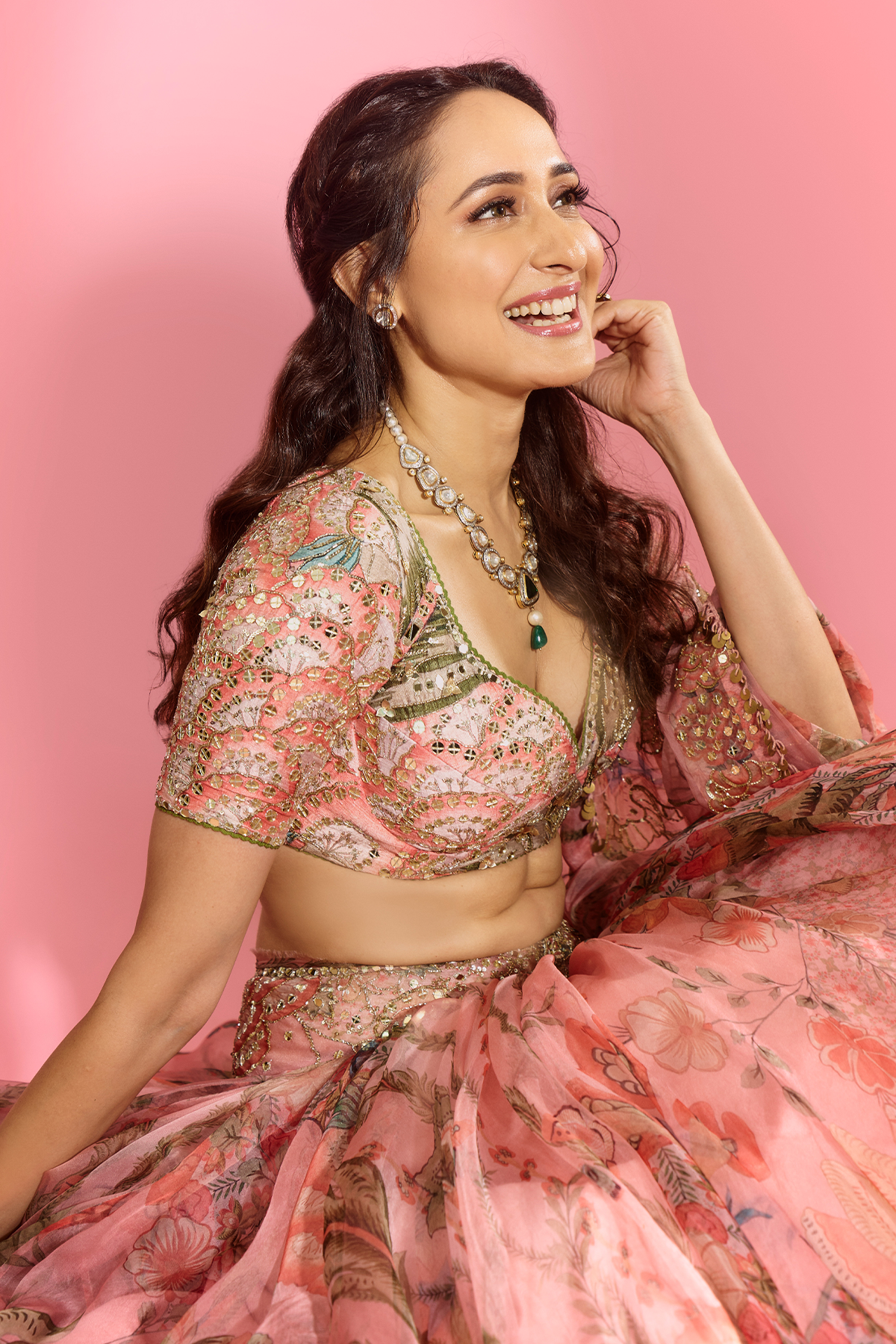Pragya Jaiswal In Pragya Embroidered Lehenga Set