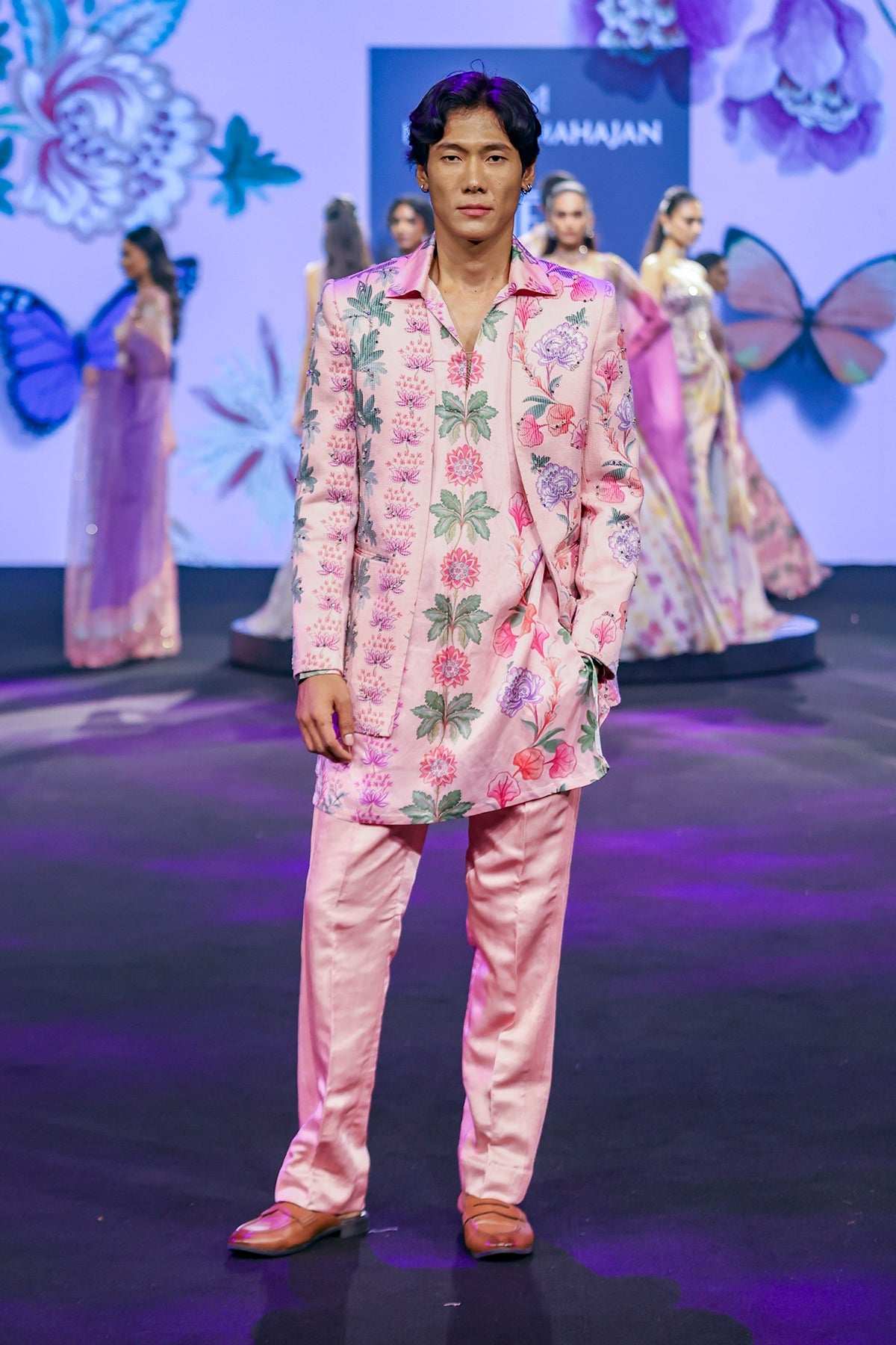 Nawal Quilted Hand Embroidered Blazer Set