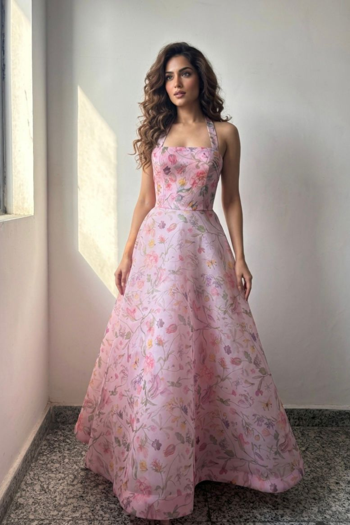 Tripti In Structure Flared Midi Dress