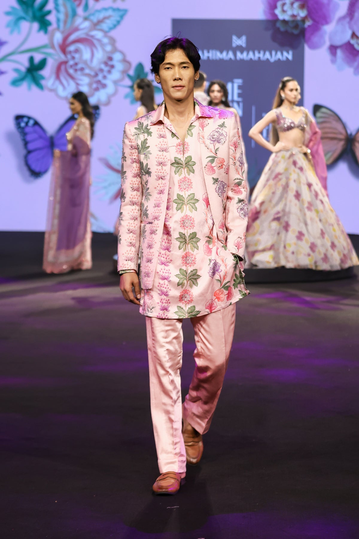 Nawal Quilted Hand Embroidered Blazer Set