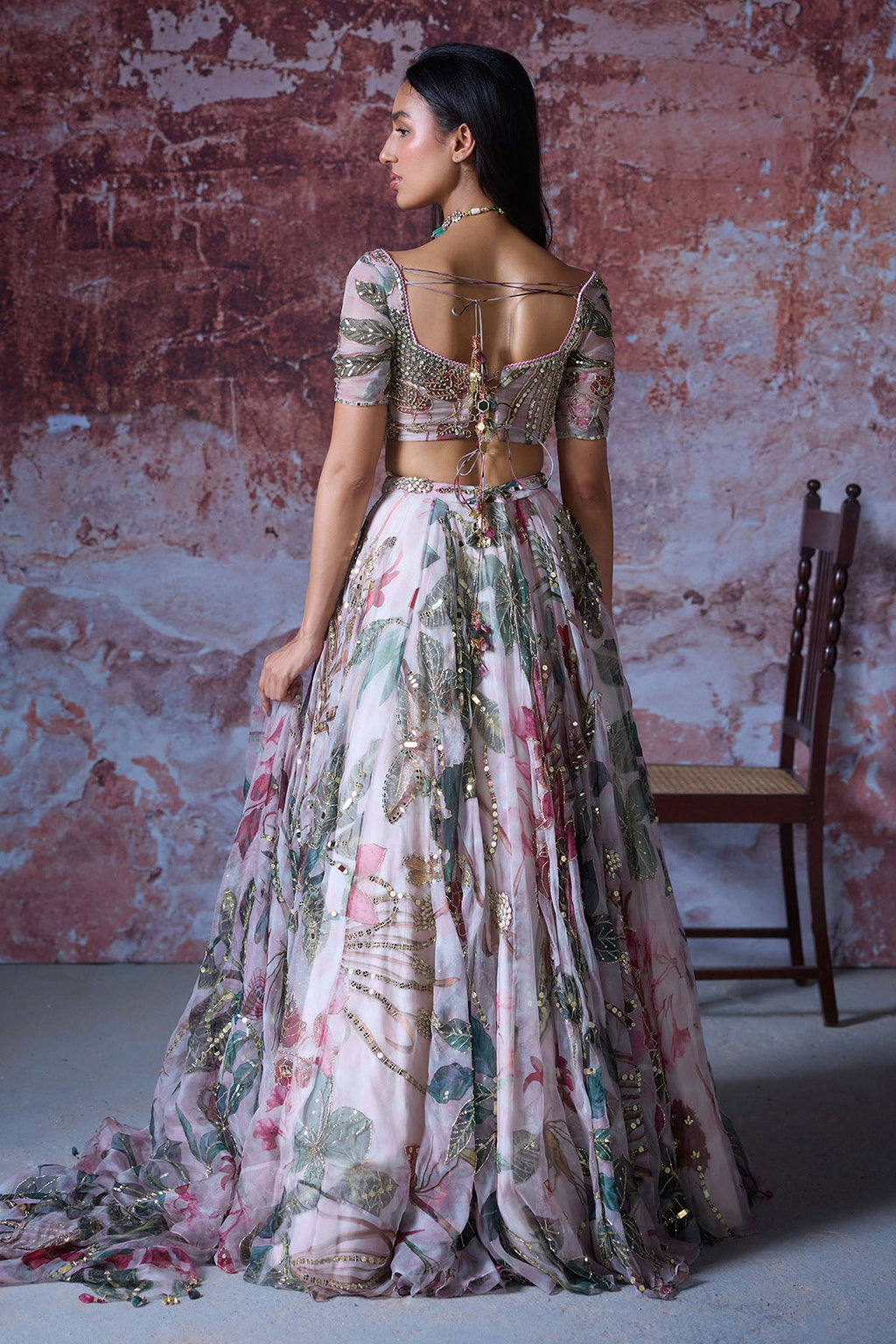 Rumi Hand Embroidered Lehenga