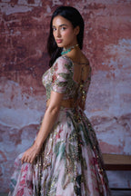 Rumi Hand Embroidered Lehenga
