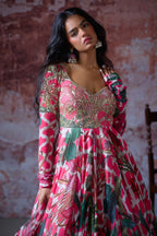Ramaya Tropical Print Anarkali Set