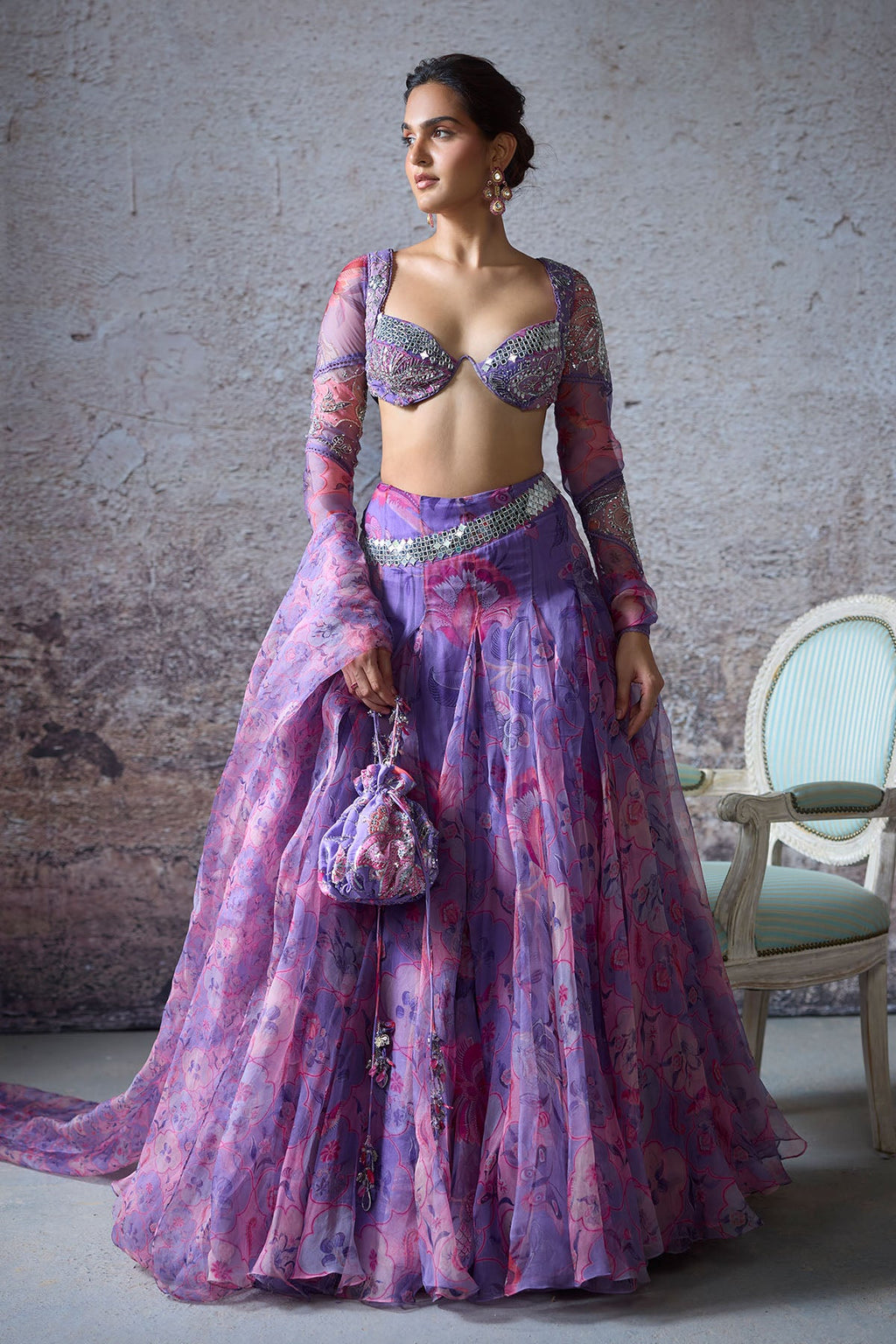 Bhavna Embroidered Printed Lehenga Set