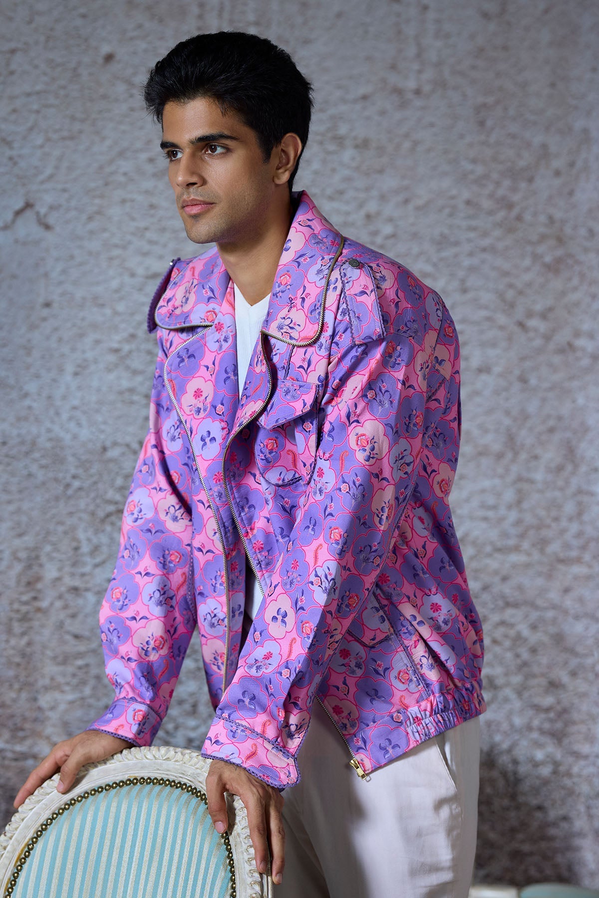 Rob Printed Bomber Jacket