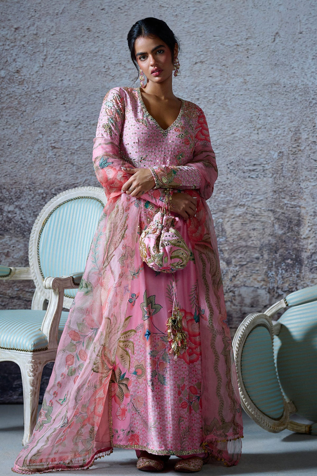 Subah Embroidered Long Kurta Set