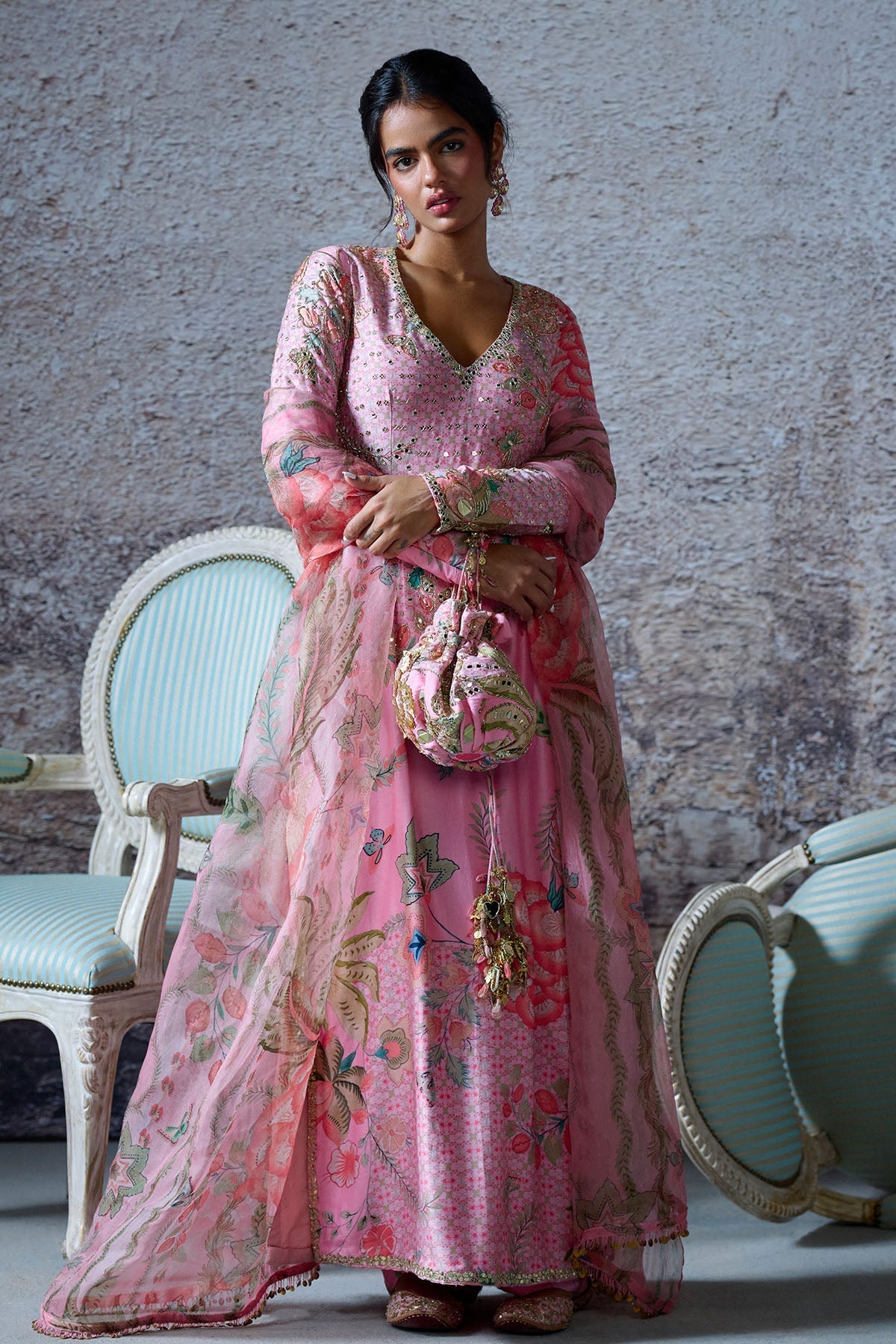Subah Embroidered Long Kurta Set