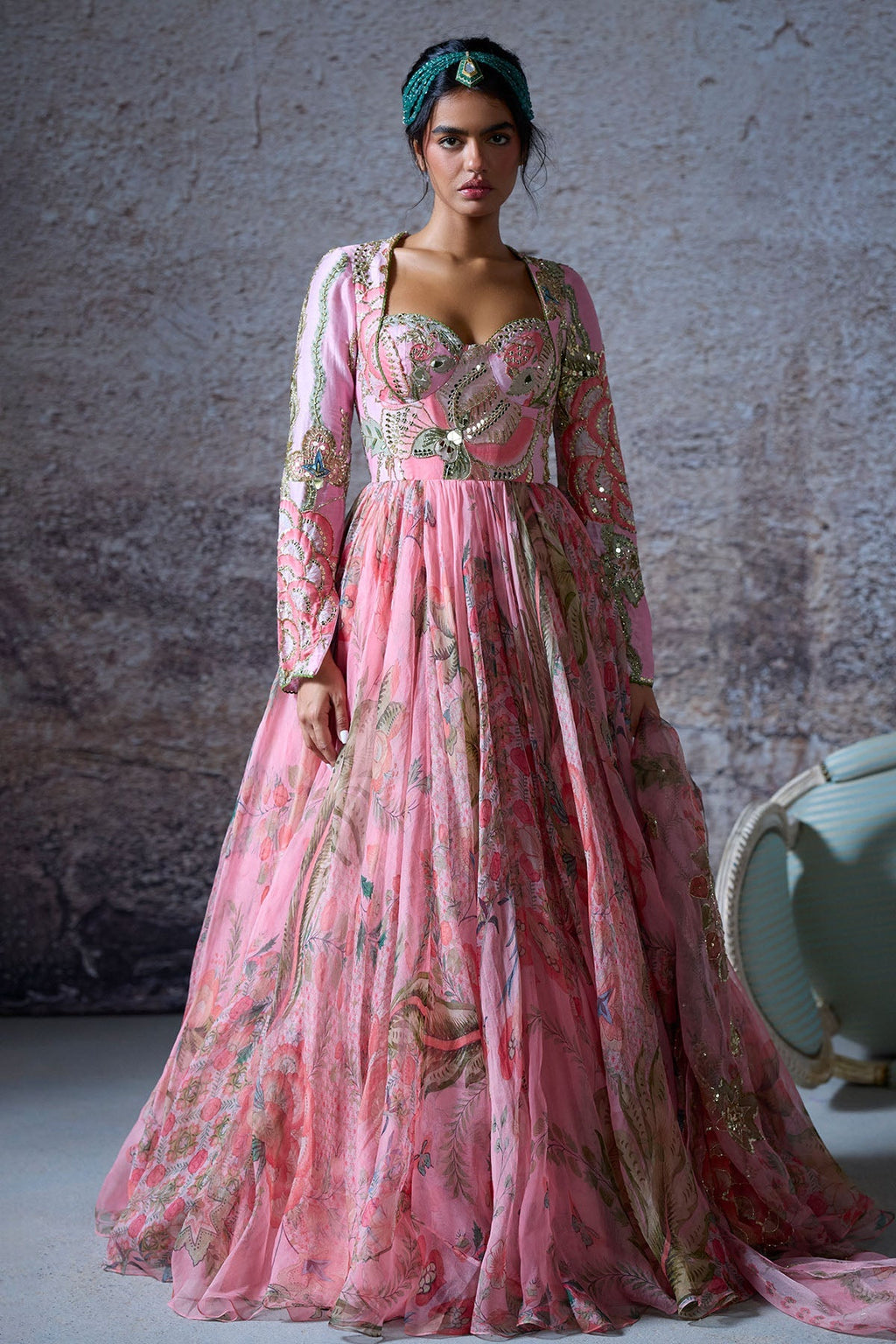 Adira Embroidered Anarkali Set