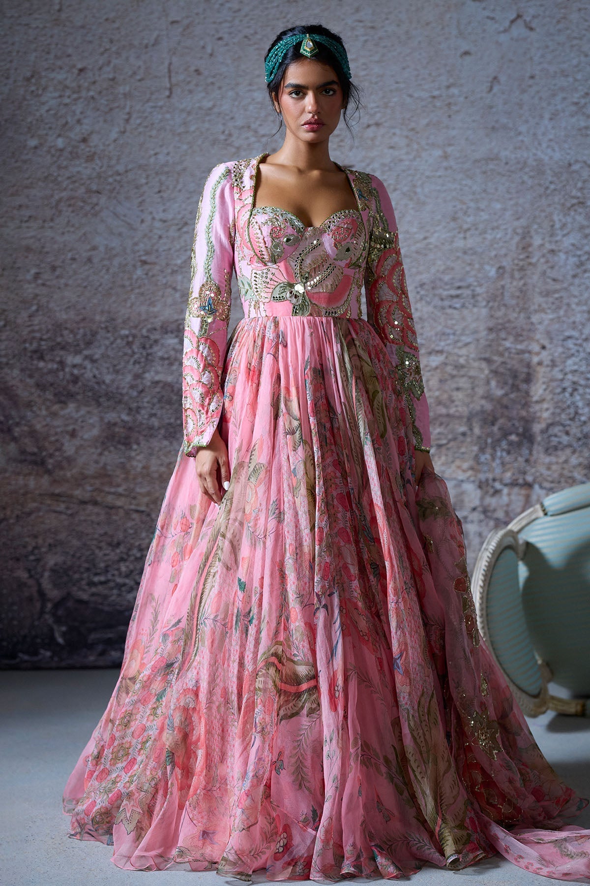 Adira Embroidered Anarkali Set