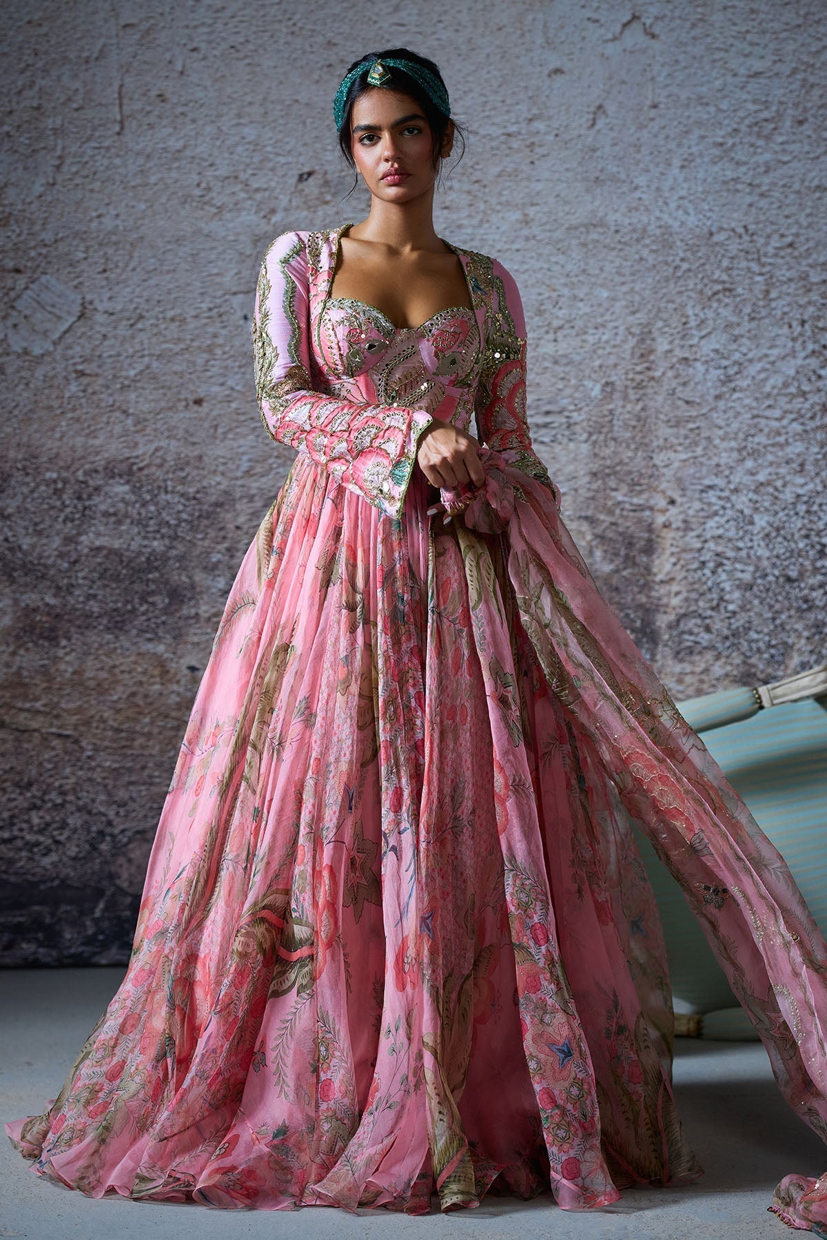 Adira Embroidered Anarkali Set