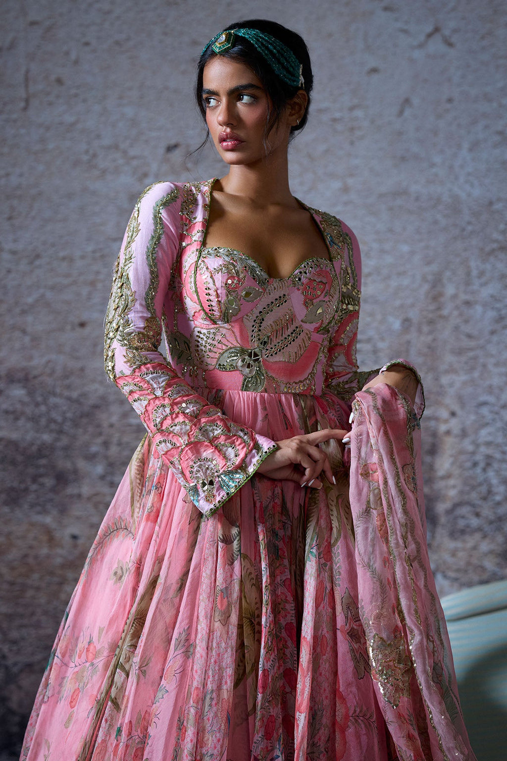Adira Embroidered Anarkali Set