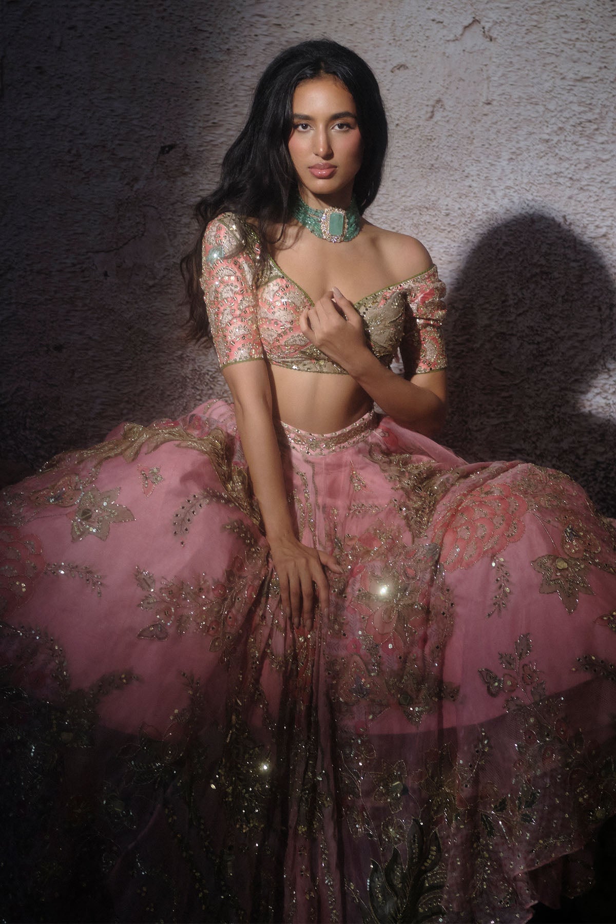 Astha Embroidered Lehenga Set