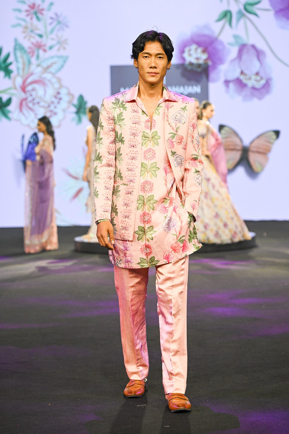 Nawal Quilted Hand Embroidered Blazer Set