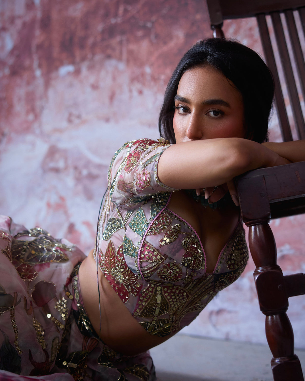 Rumi Hand Embroidered Lehenga