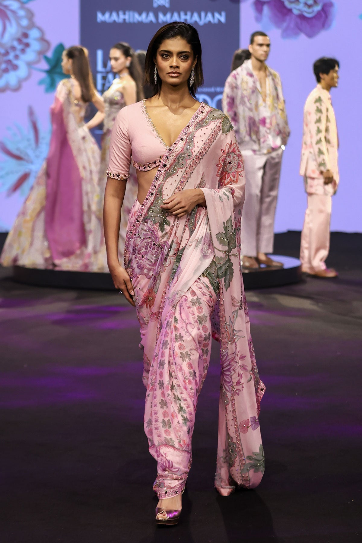 Sofia Embroidered Pre-Draped Saree