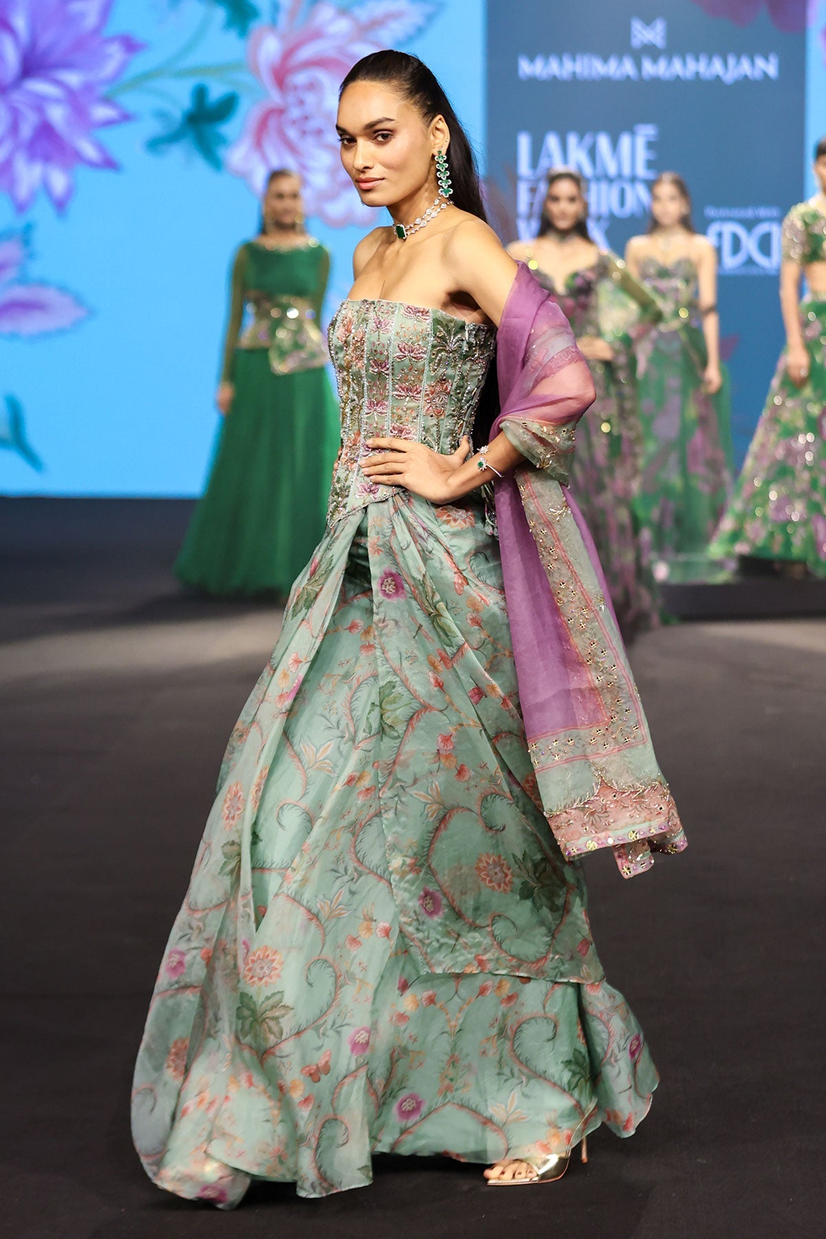 Nasiha Heavy Embroidered Skirt Set
