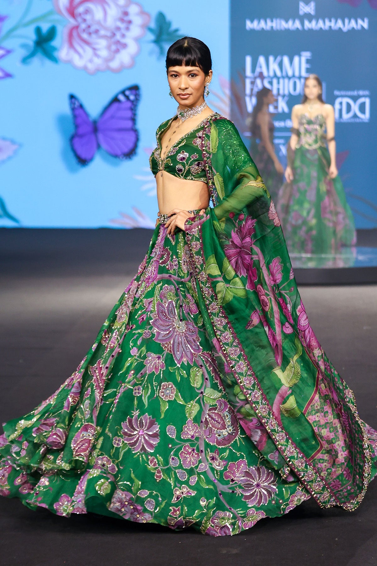 Zahida Hand Embroidered Lehenga Set