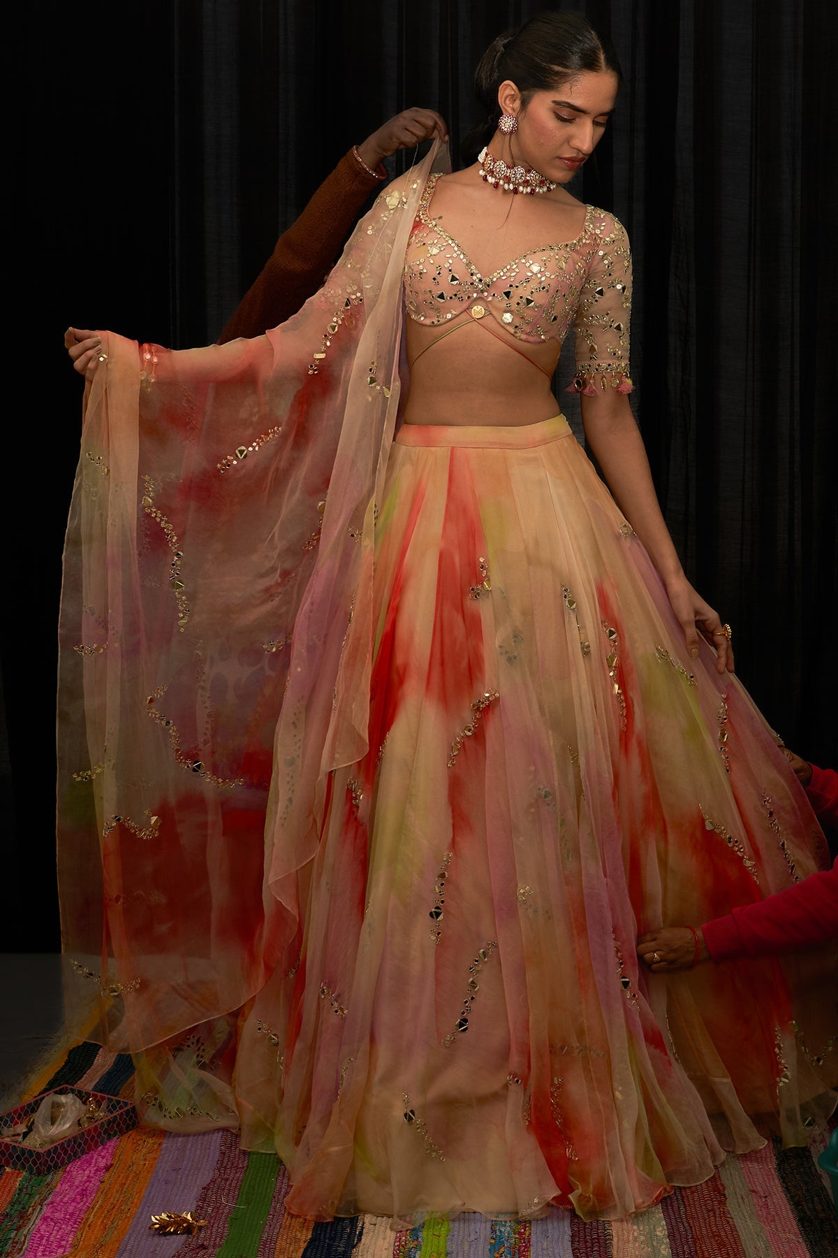 Habnoor Embroidered Lehenga Set