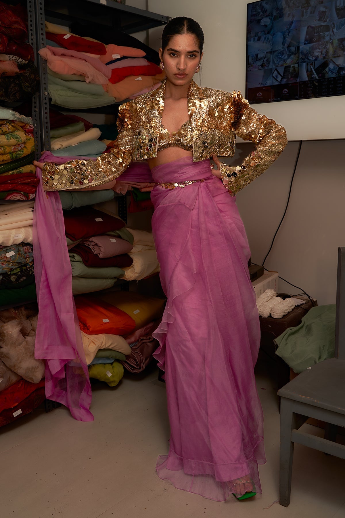 Akira + Alizeh Pre Draped Saree