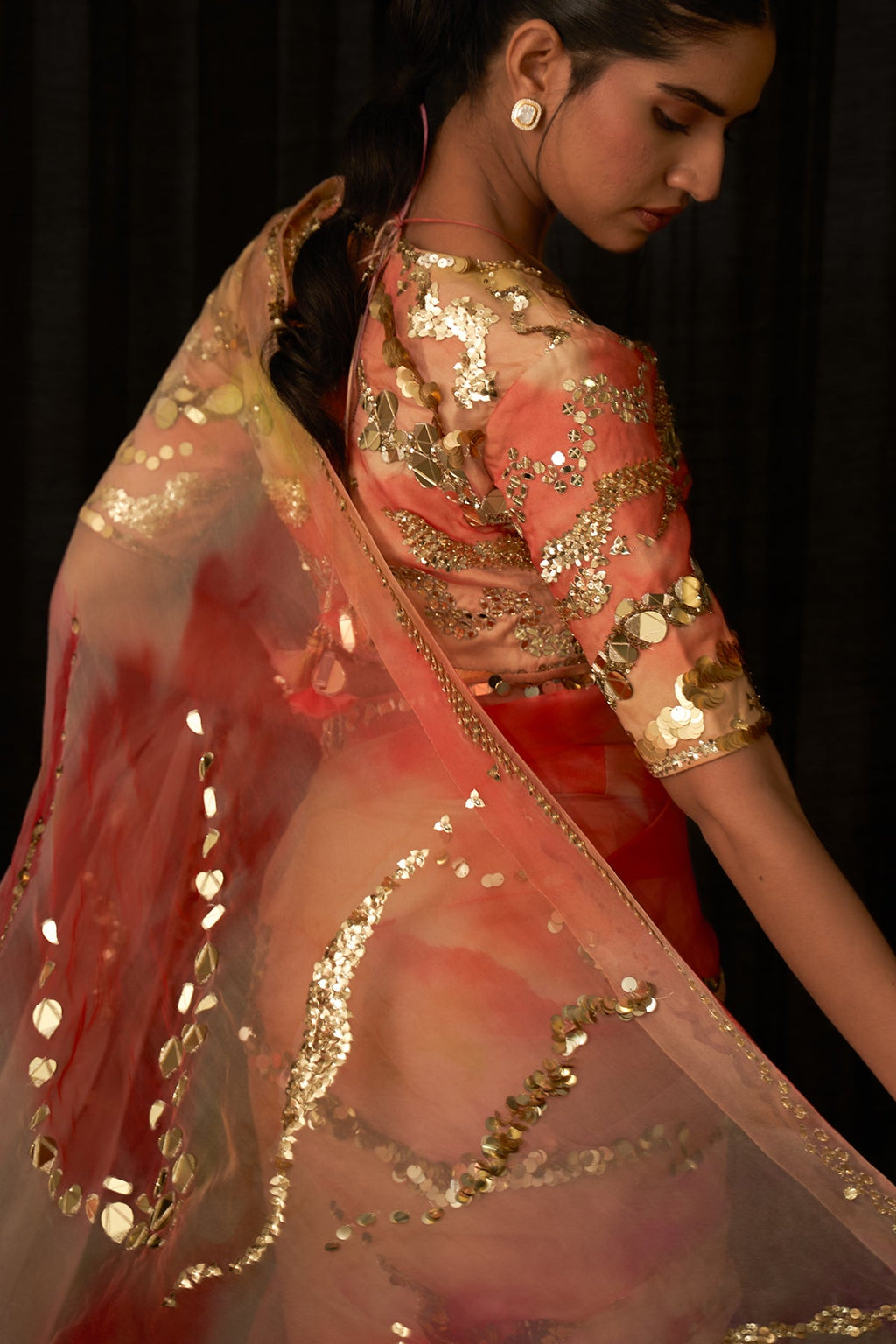 Kashmala Embroidered Pre Draped Saree