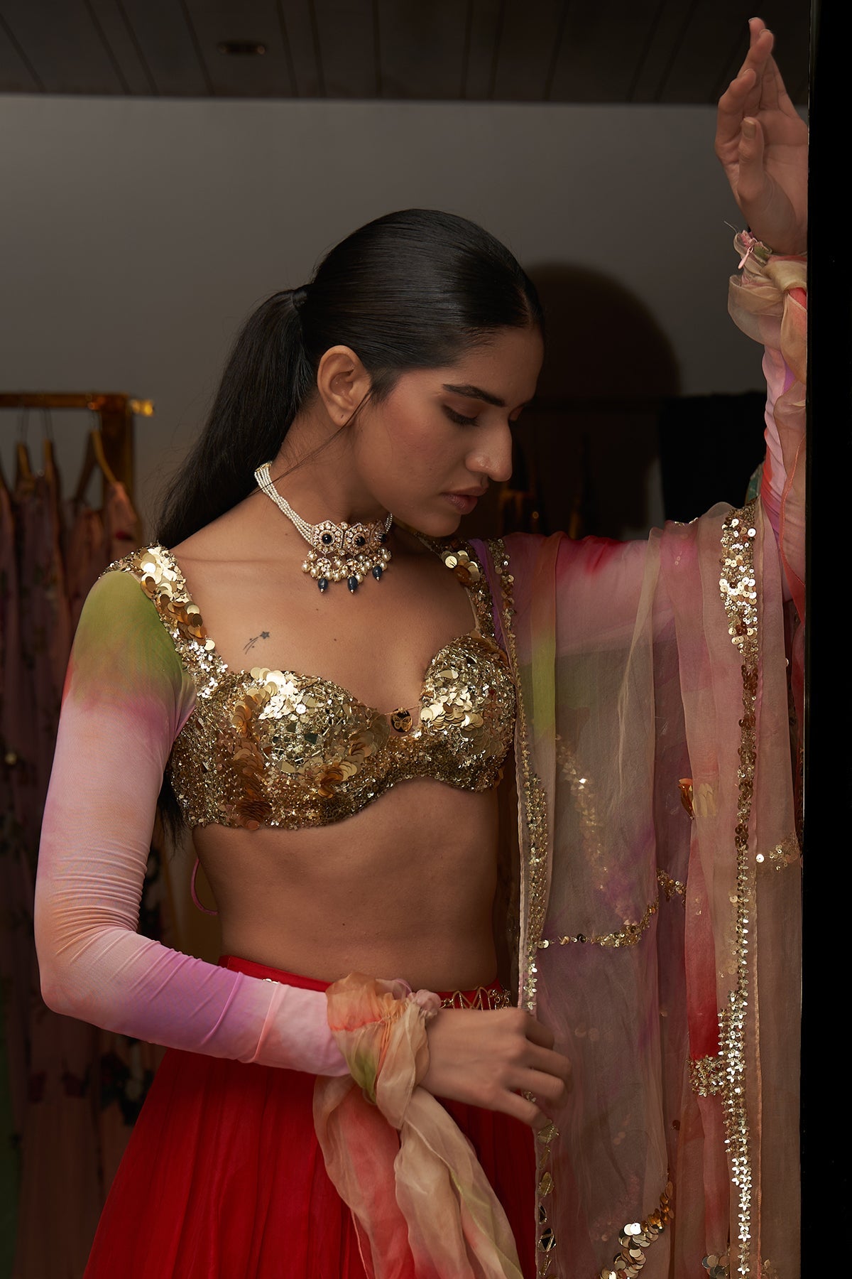 Neha Lehenga Set With Belt