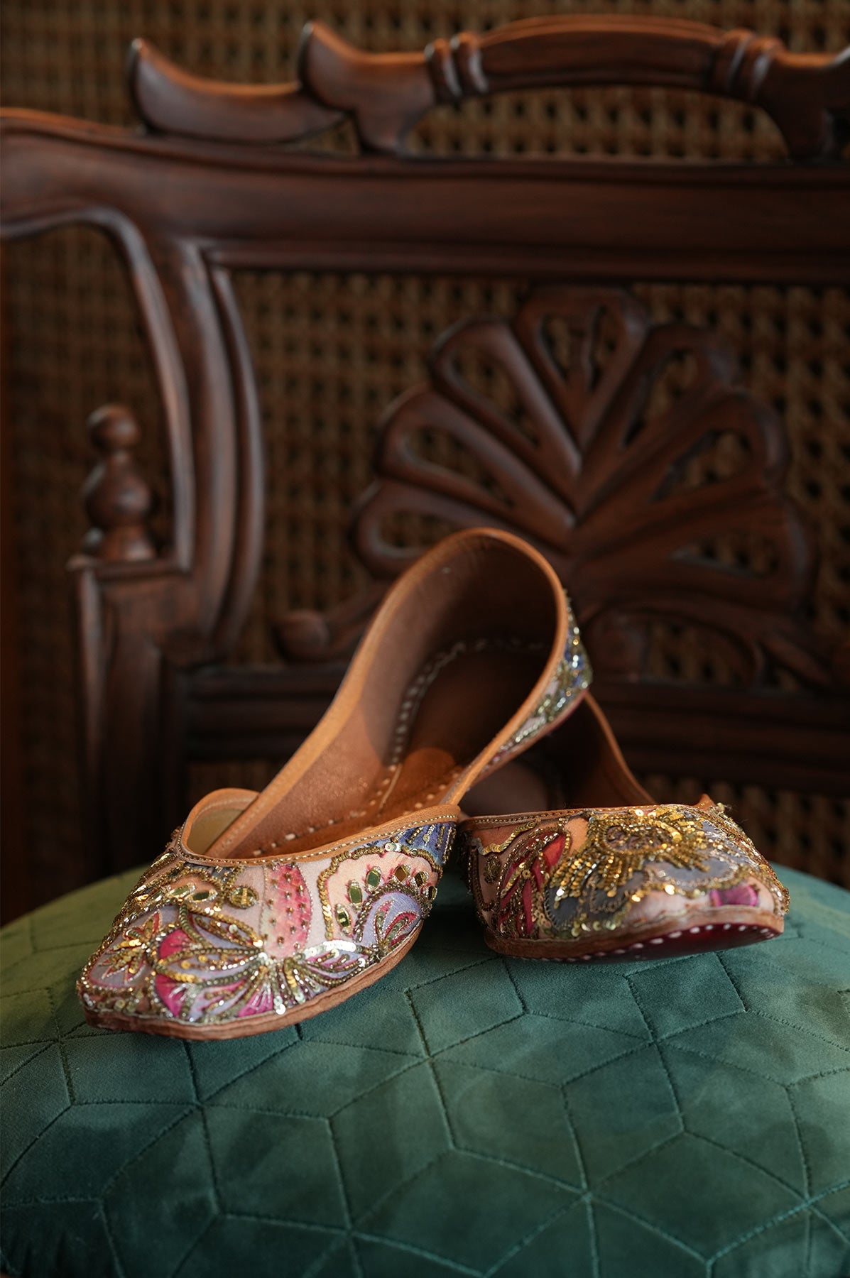 Sand Embroidered Juttie