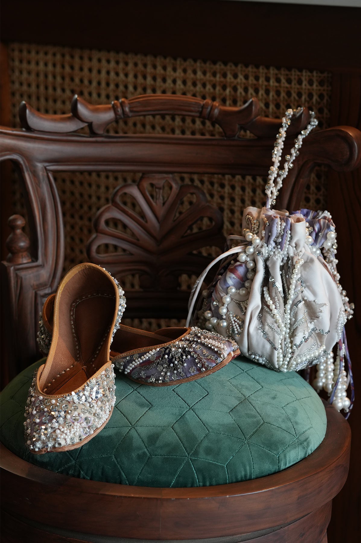 Oceanblue Embroidered Juttie