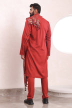 Naksh Kurta Set With Stole