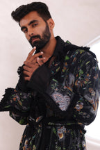 معطف ترينش مطبوع Arin