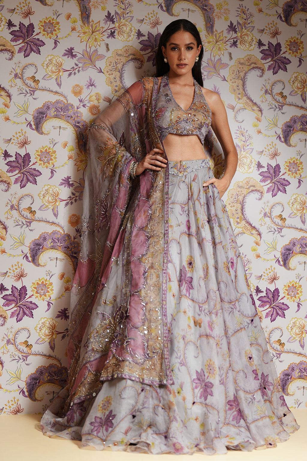 Hanifa Hand Embroidered Lehenga Set