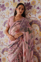 Sofia Embroidered Pre-Draped Saree
