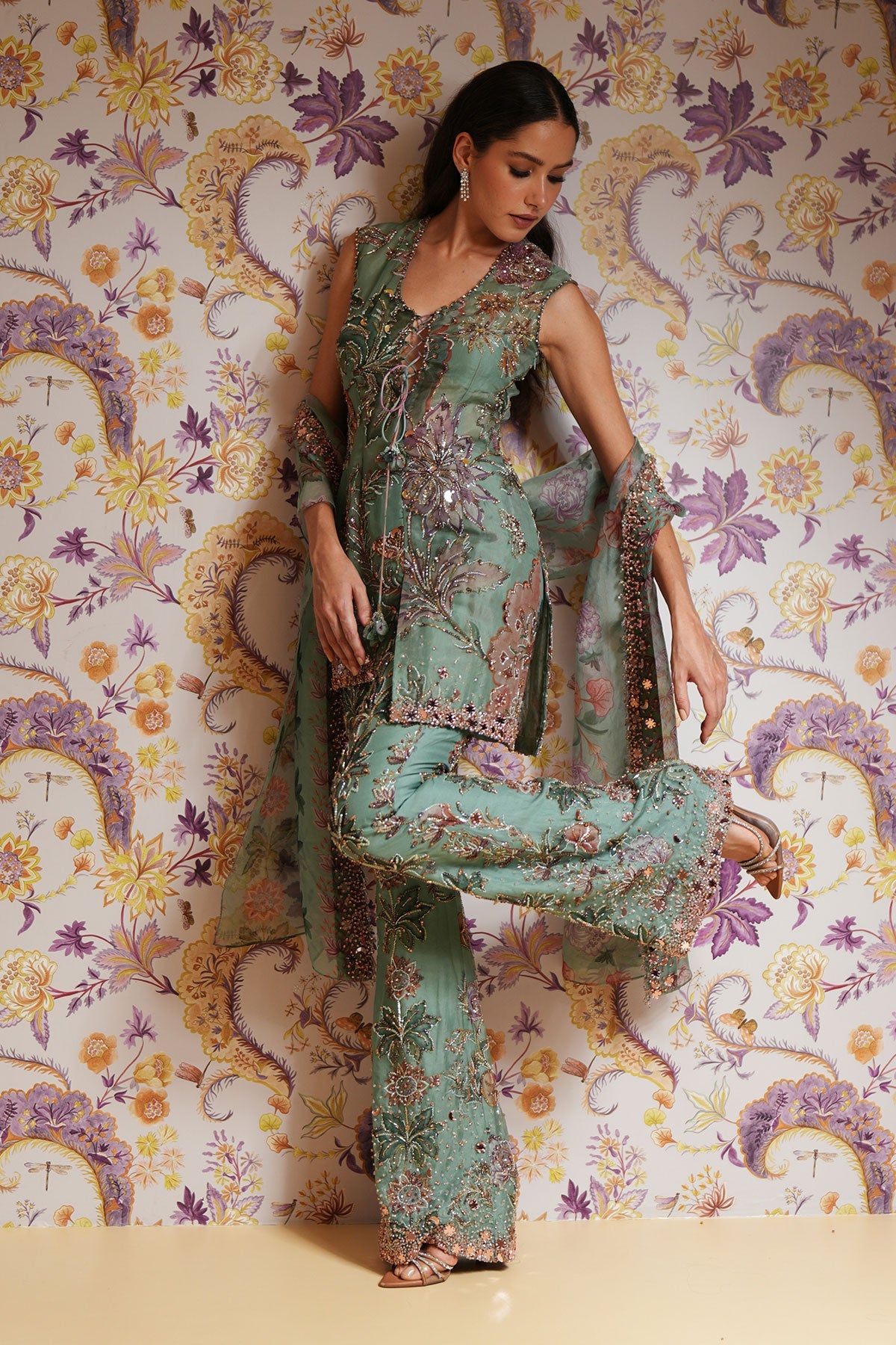 Sania Hand Embroidered Kurta Set