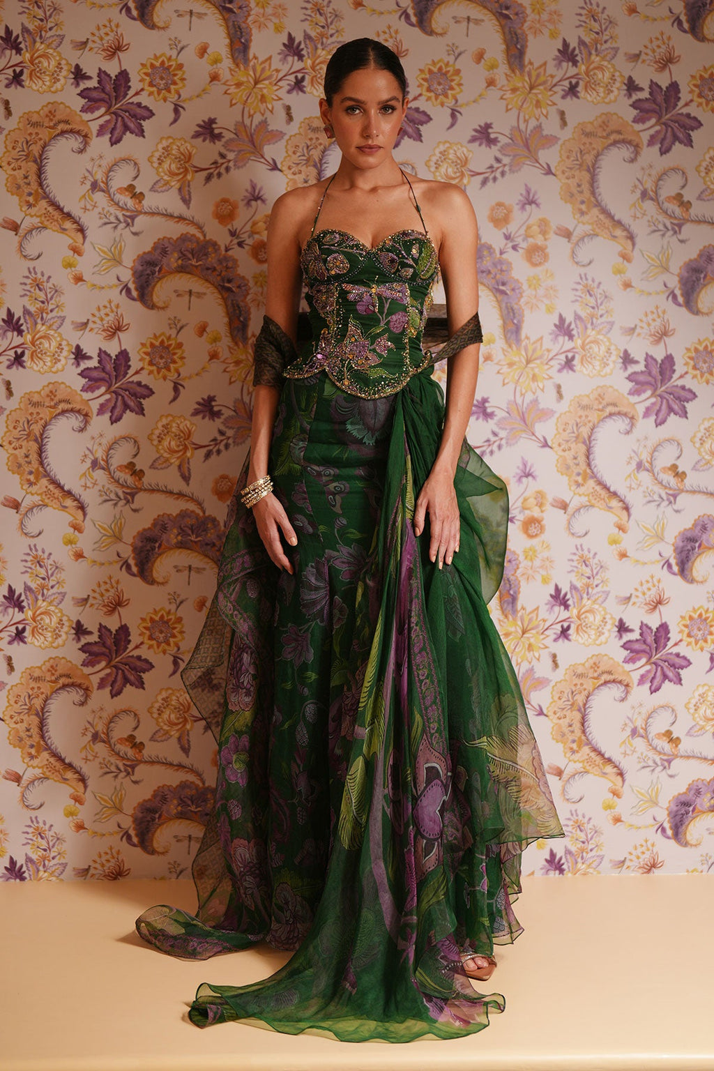 Kayra Draped Skirt Set