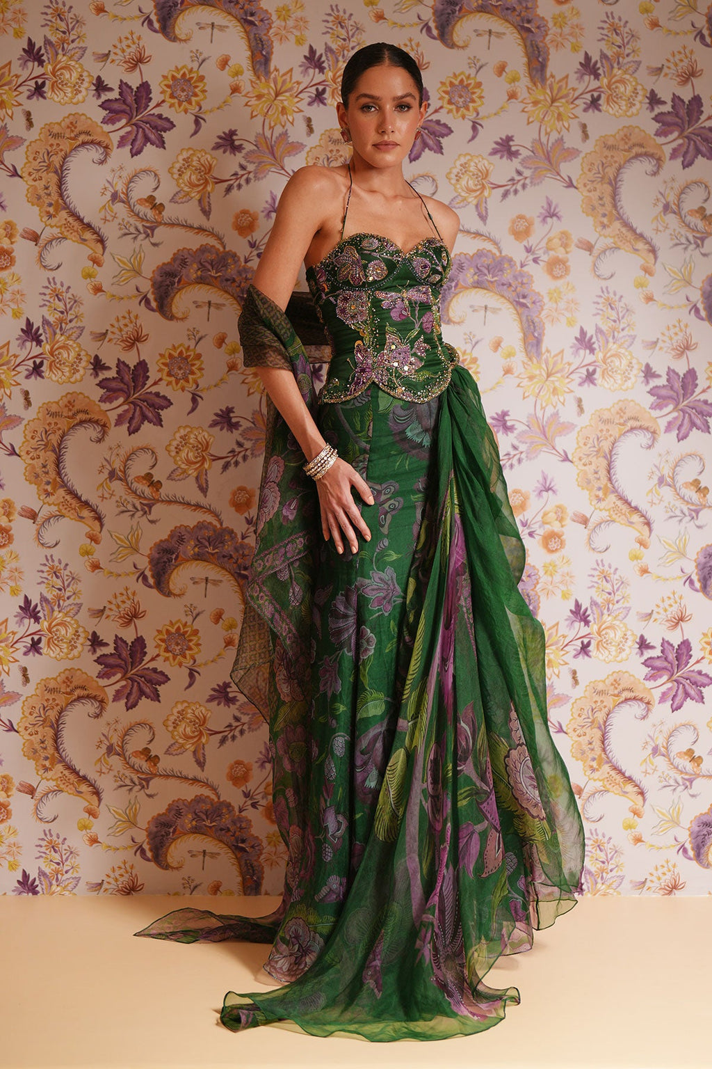 Kayra Draped Skirt Set
