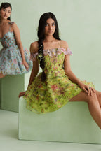 Flutter Off-Shoulder Dress