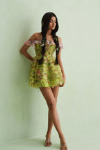Flutter Off-Shoulder Dress
