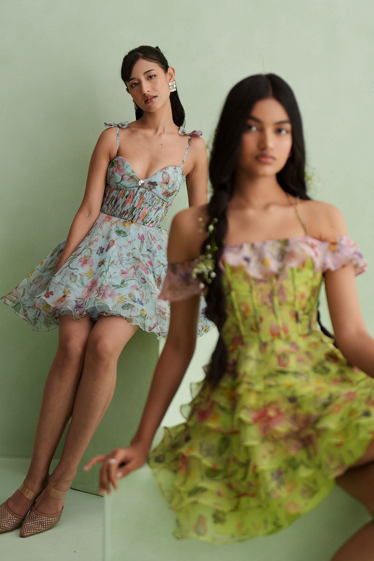 Flutter Off-Shoulder Dress