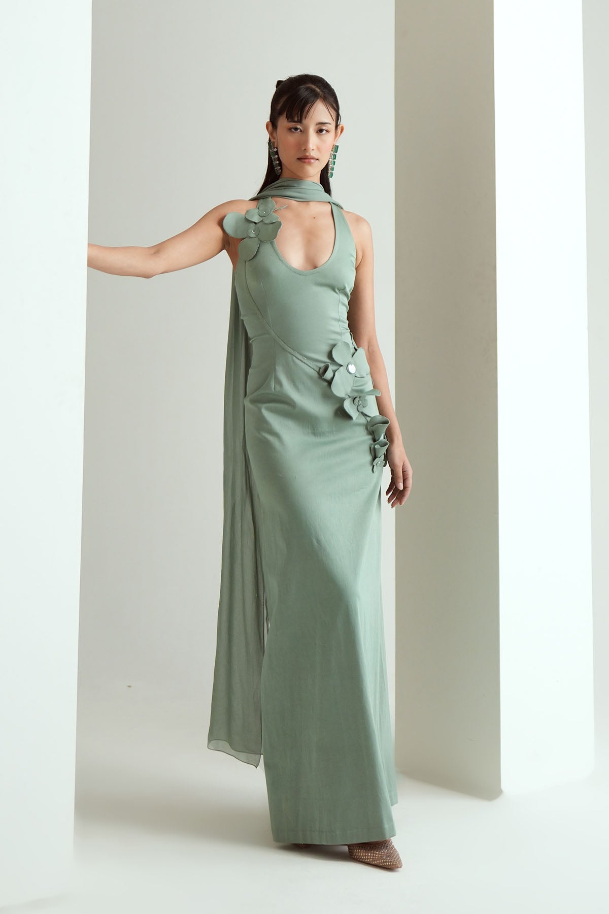 Dove Jade Green Gown