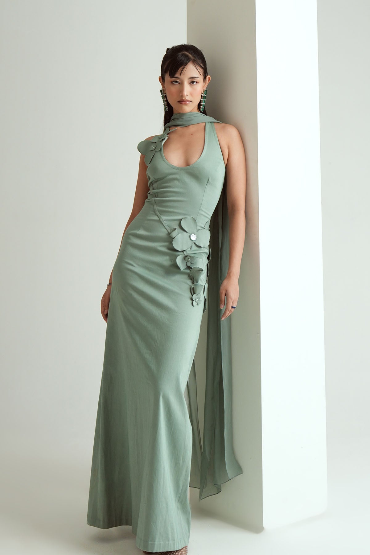 Dove Jade Green Gown