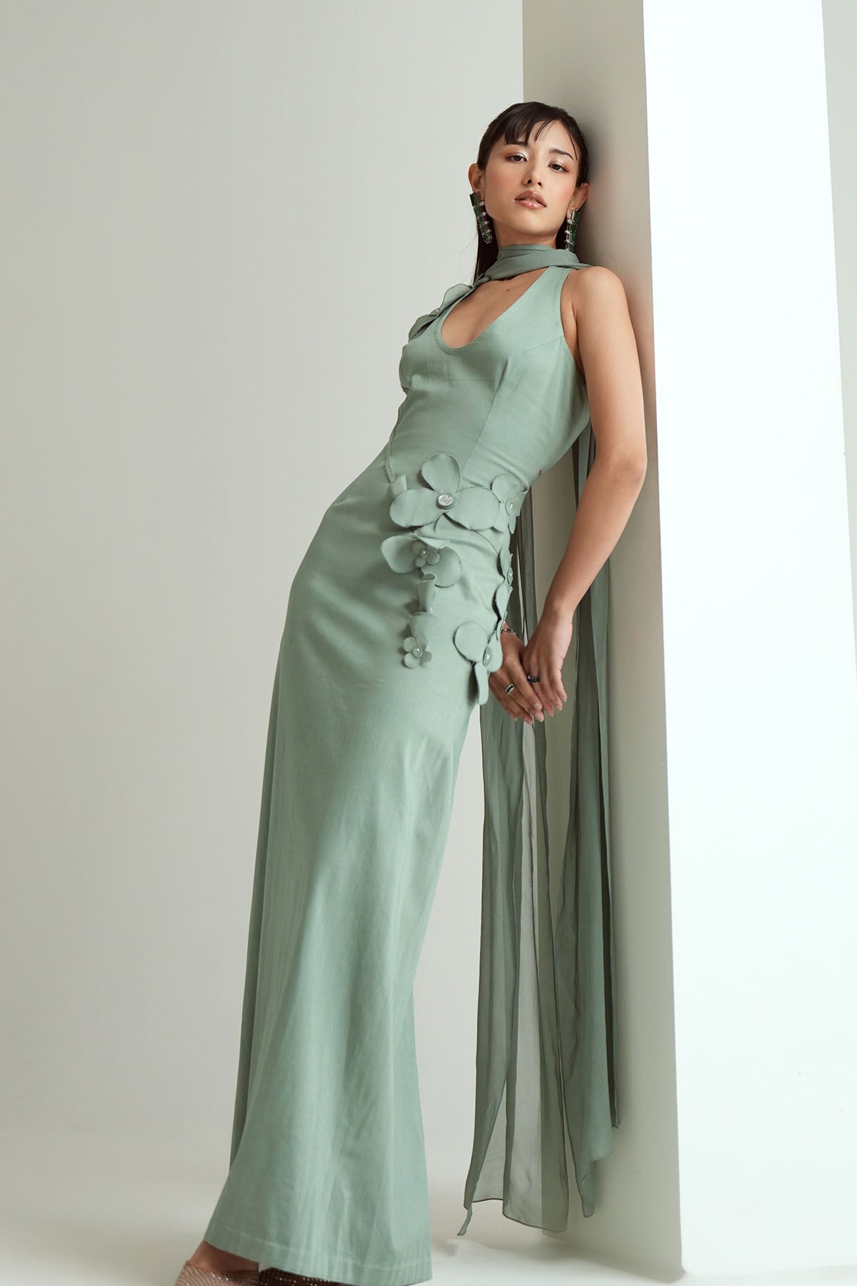 Dove Jade Green Gown