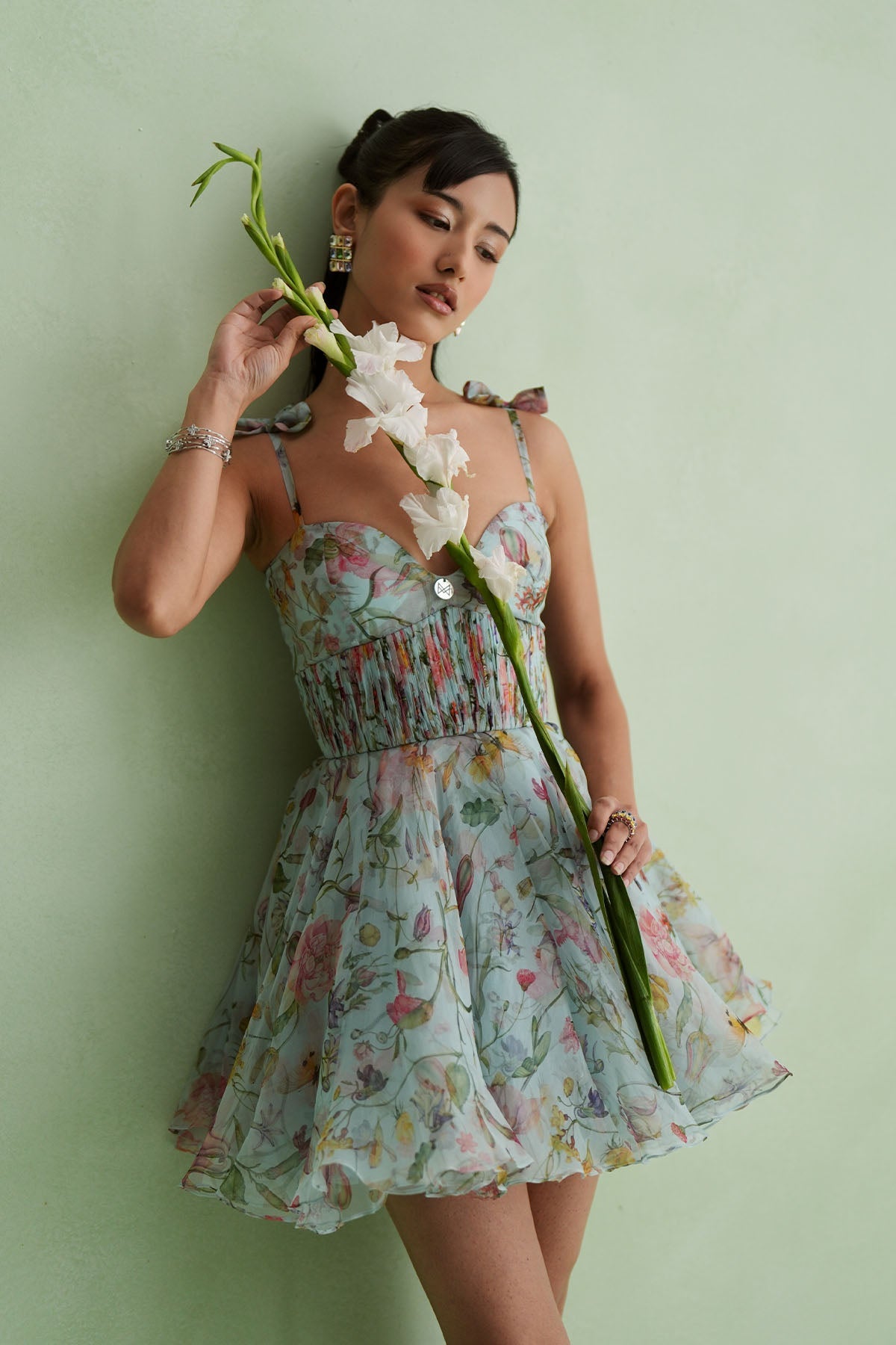 Cloud Floral Mini Dress