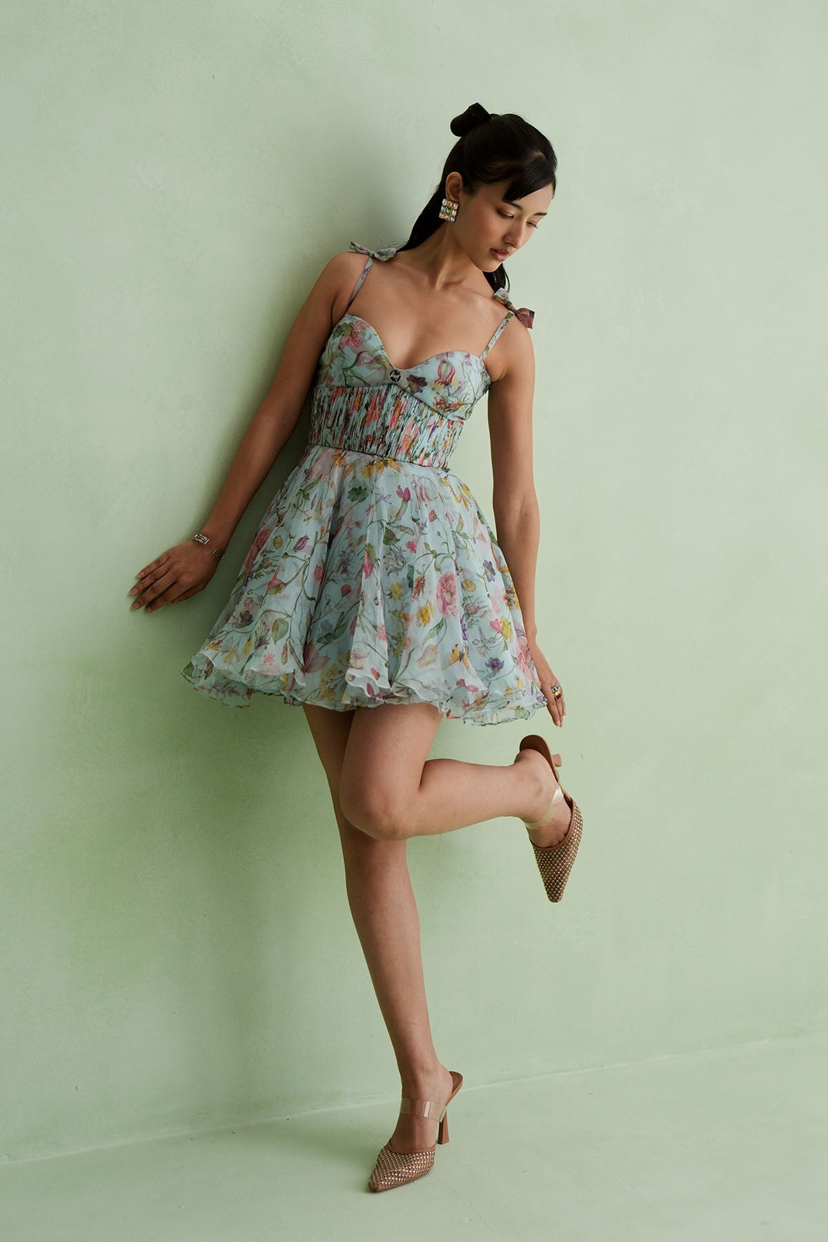 Cloud Floral Mini Dress