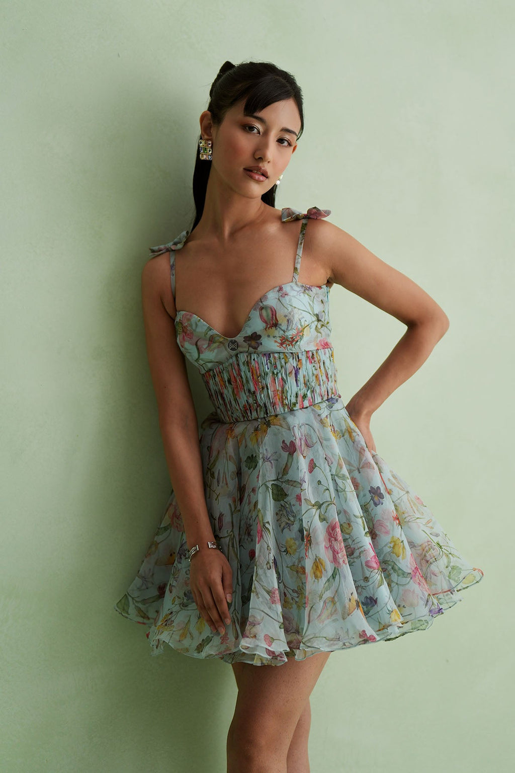 Cloud Floral Mini Dress