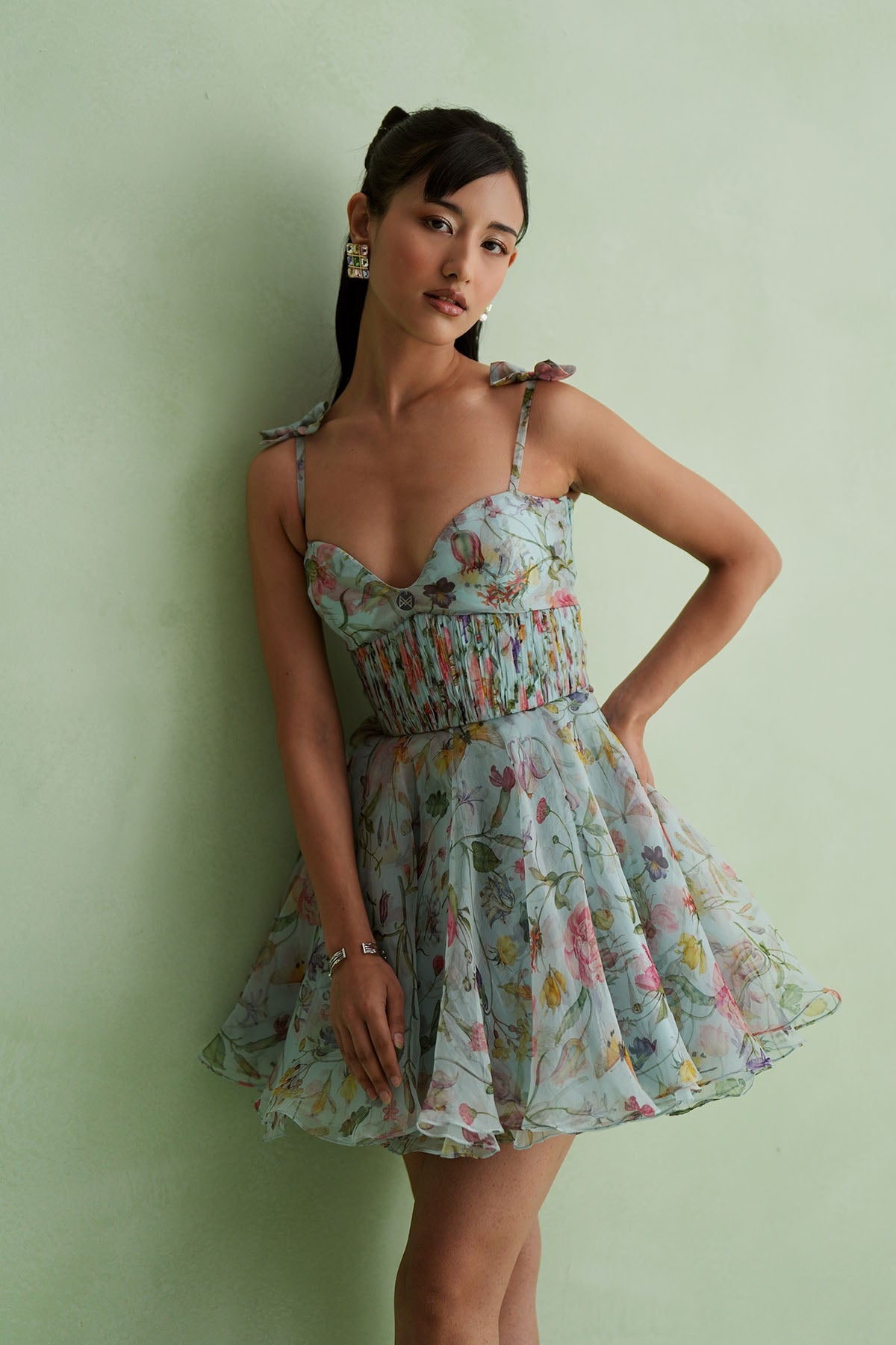 Cloud Floral Mini Dress