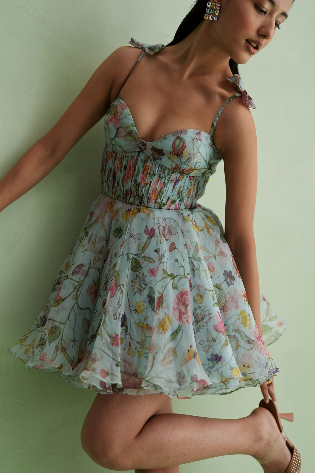 Cloud Floral Mini Dress