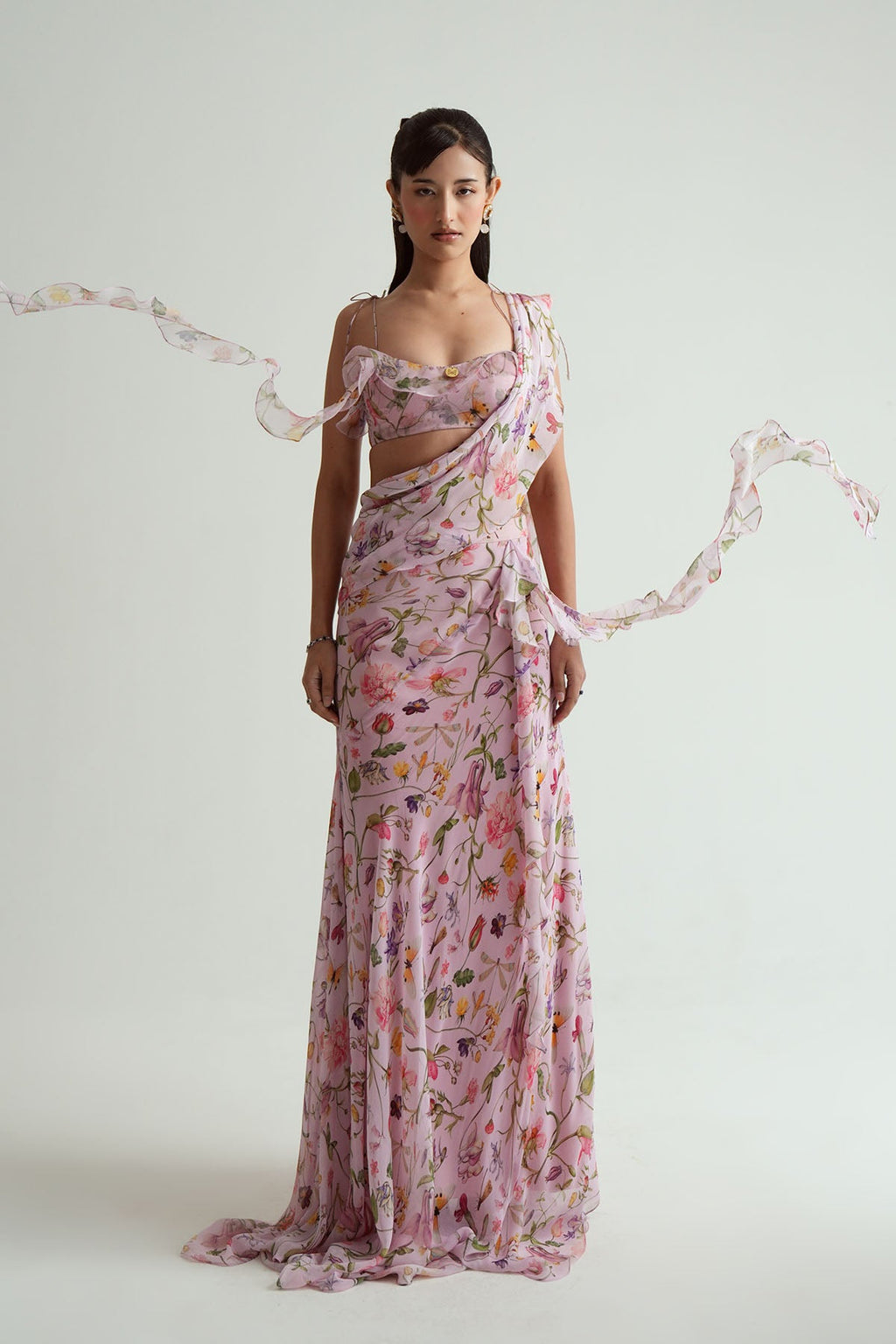 Eva Ruffled Saree