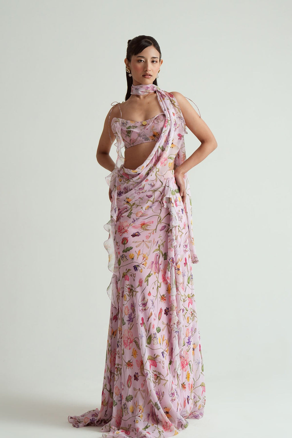 Eva Ruffled Saree